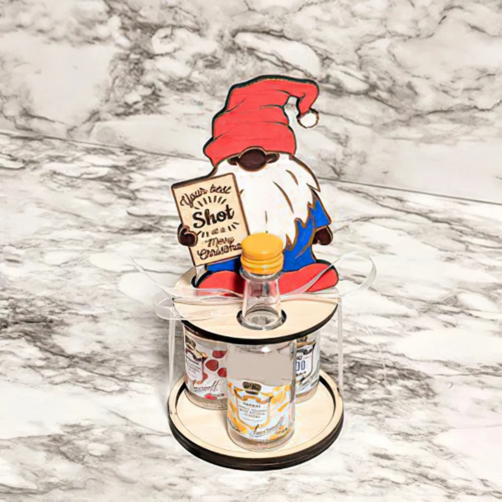 Table ornaments new nini Christmas cartoon character wine rack