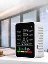 6 in 1 CO2 TVOC HCHO PM2.5 Detector LCD Digital Temperature Humidity Tester