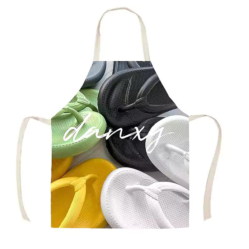 Letclo™Linen Kitchen Apron - Slippers letclo Letclo