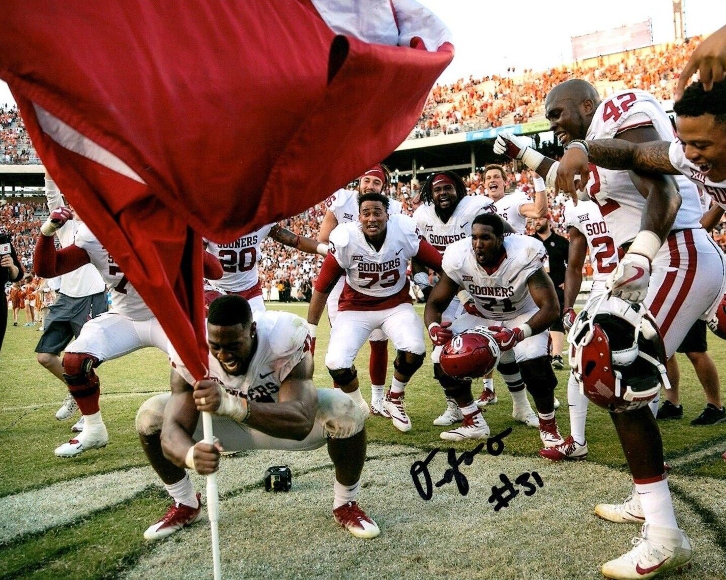 Ogbonnia Okoronkwo Oklahoma Sooner signed autographed 8x10 football Photo Poster painting Proof^