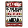 Warning - Vintage Metal Signs(12*16Inch) - Warning