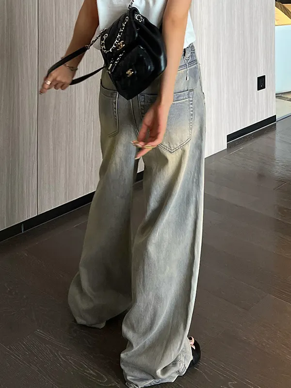 EMMIOL High Rise Faded 26&deg;C/78&deg;F Air Jeans