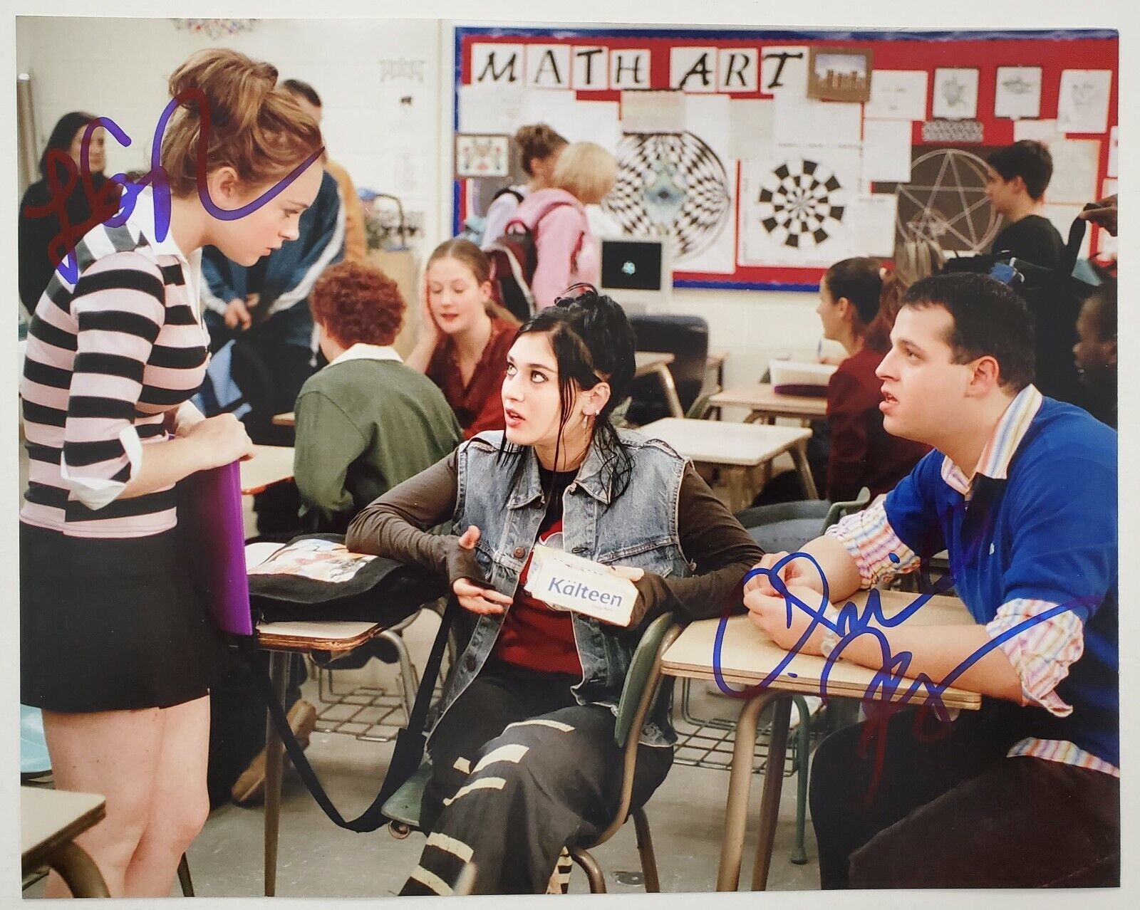 Lizzy Caplan & Daniel Franzese Signed Mean Girls 8x10 Photo Poster painting Janis & Damien RAD