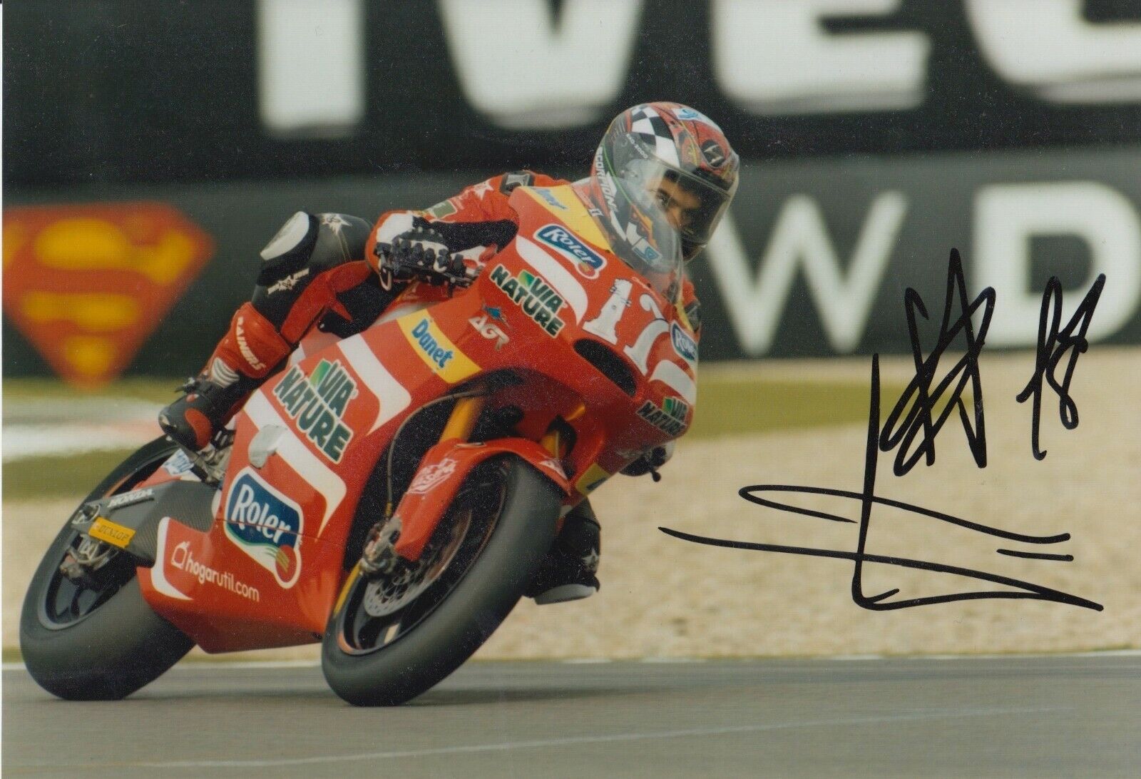 Alberto Moncayo Hand Signed 7x5 Photo Poster painting - MotoGP Autograph.