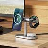 4 in 1 Wireless Charging Stand Desktop Qi2 Magnetic Multi-Function 15w Fast Wireless Charging Stand Night Light