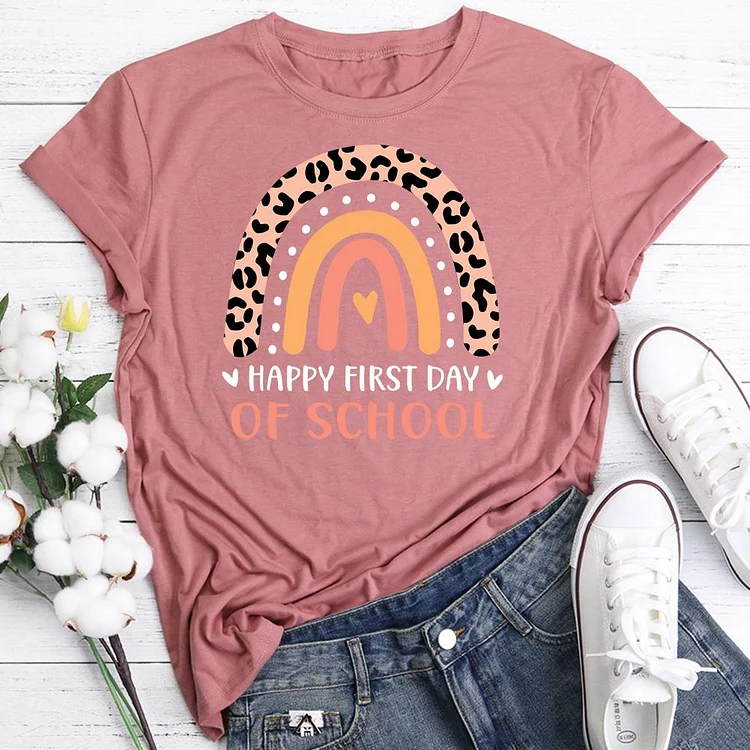 ANB - Happy first day of school Book Lovers Tee -06547