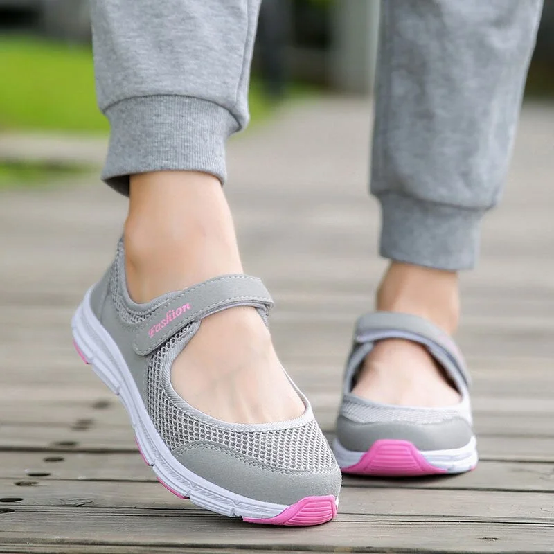 MWY Women Vulcanized Shoes High Quality Summer Breathable Sneakers Flats Walking Shoe Soft Loafers Plus Size 42 Zapatos De Mujer