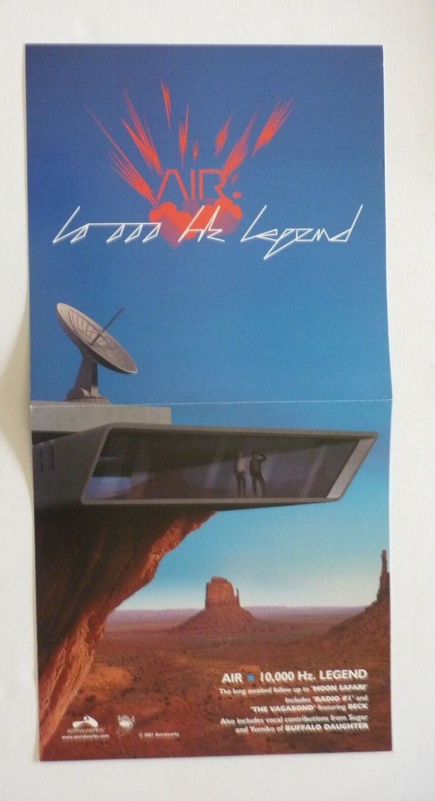 Air 10,000 Hz Legend Promo LP Record Photo Poster painting Flat 12x24 Poster