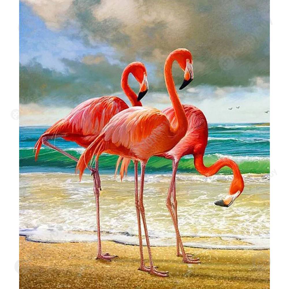 

40*50CM Paint By Numbers-Flamingo, 501 Original