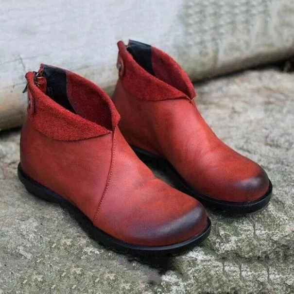 Flat Heel Plus Size Women's Boots