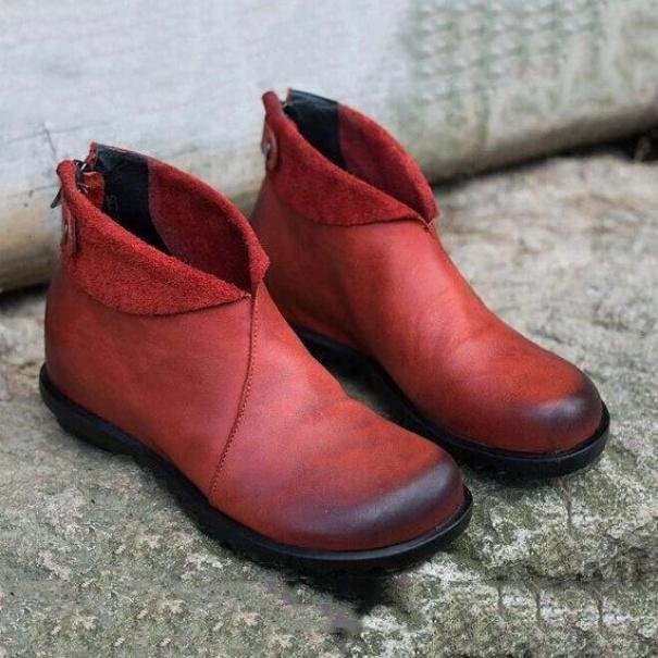 Flat Heel Plus Size Women's Boots | EGEMISS