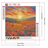 Fleur de coquelicot-plein rond diamant peinture-30 * 30cm