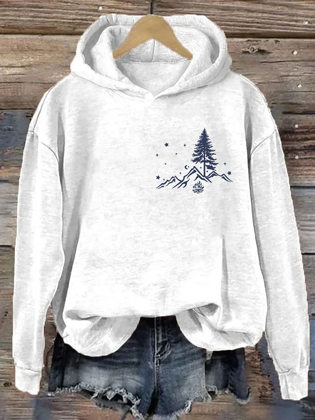 No City Lights Just Campfire Nights Hoodie