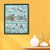 Sea, Land And Air - 14CT Stamped Cross Stitch 33*40cm/12.99*15.75in