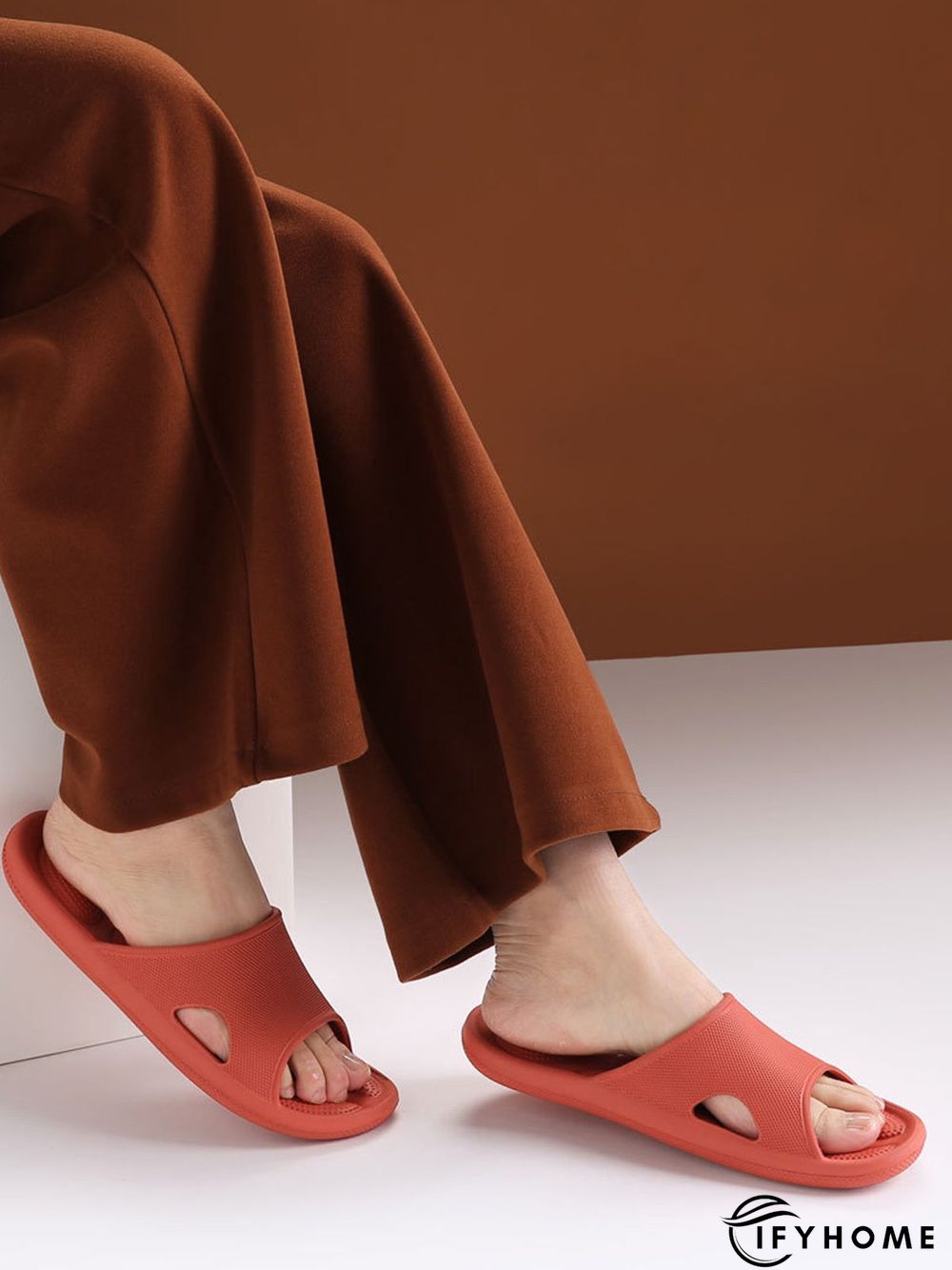 Comfy Plain Eva Massage Bathroom Slippers | IFYHOME