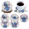8pcs Cartoon DIY Diamond Painting Holz Untersetzer Kits mit Halter (Stich)