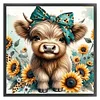 Highland Cow-11CT Stamped Cross Stitch Kit(40x40cm)