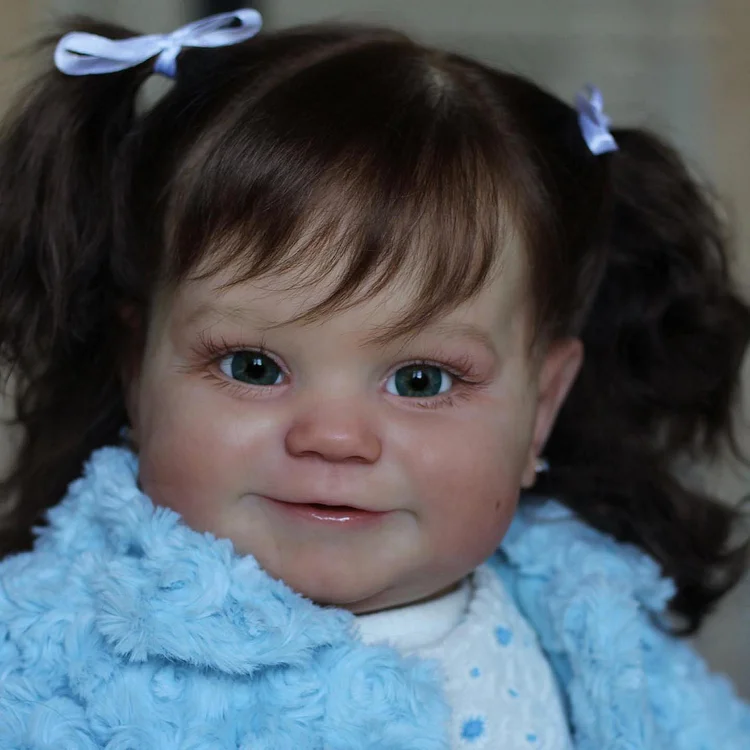 20" Nathalia Realistic Toddler Reborn Baby Doll Girl, Reborn Collectible Baby Doll Has Coos and "Heartbeat" Choice Rebornartdoll® RSAW-Rebornartdoll®