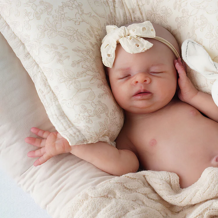 12"&16" Full Body Silicone Baby Newborn Doll with Flexible & Chubby Limbs and Delicate Gift Ready Rebornartdoll® RSAW-Rebornartdoll®