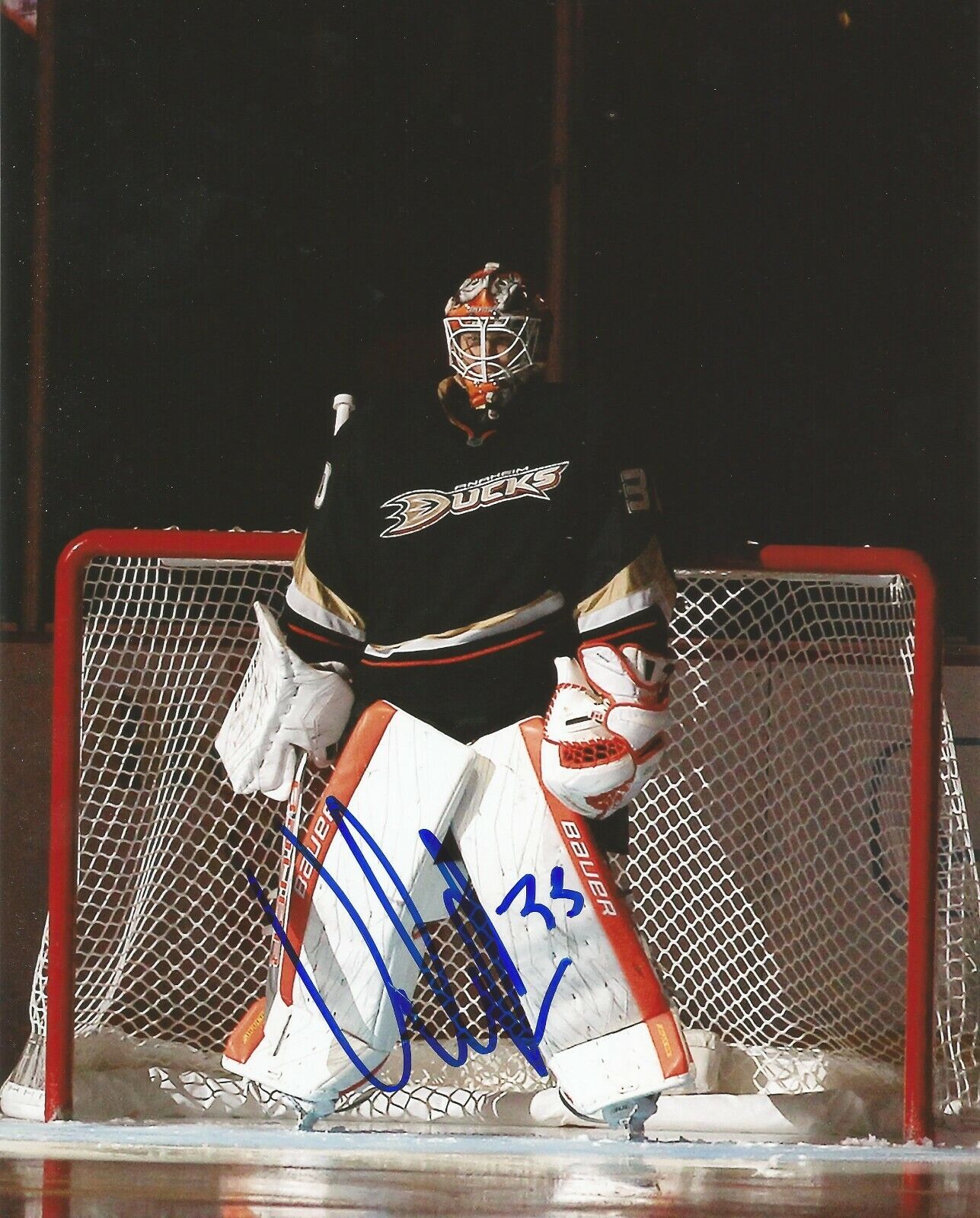 VIKTOR FASTH SIGNED ANAHEIM DUCKS 8x10 Photo Poster painting #2 with w/COA