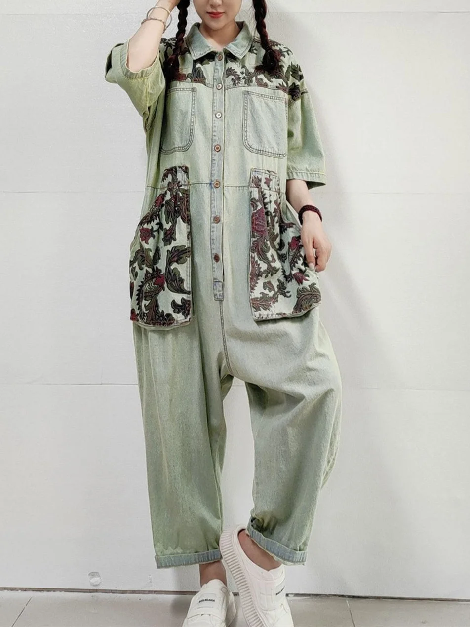 Women Half Sleeve V-neck Solid Color Dress