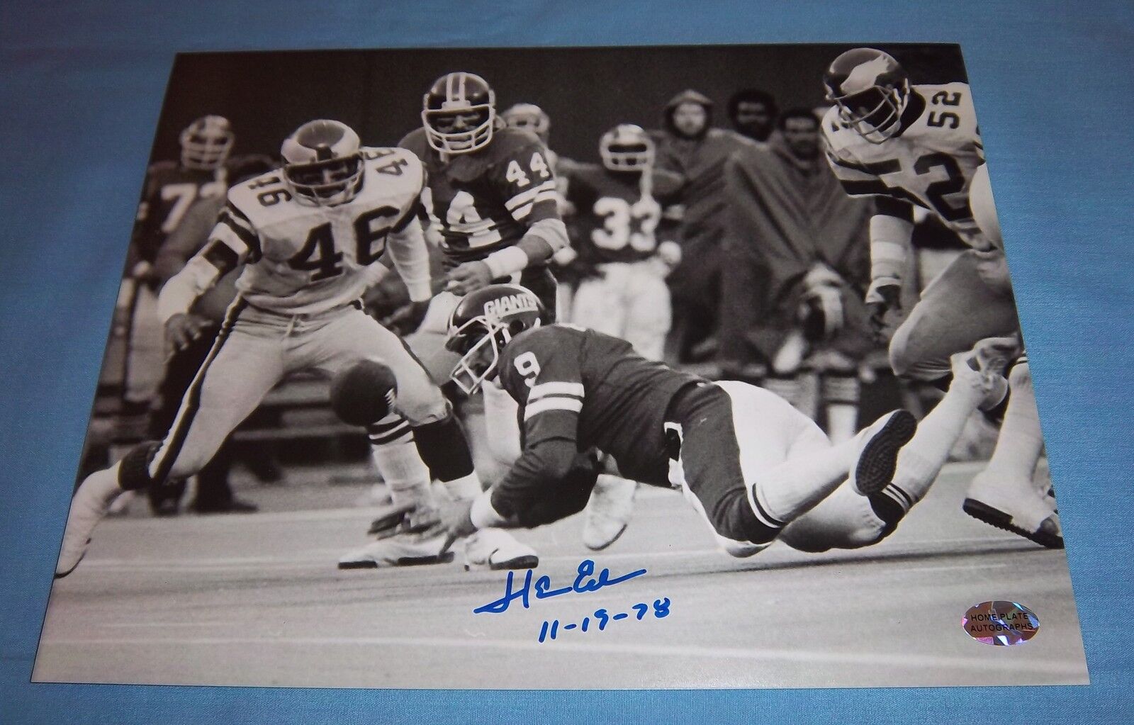 Eagles Herman Edwards Signed Autographed 8x10 Photo Poster painting Miracle At Meadowlands