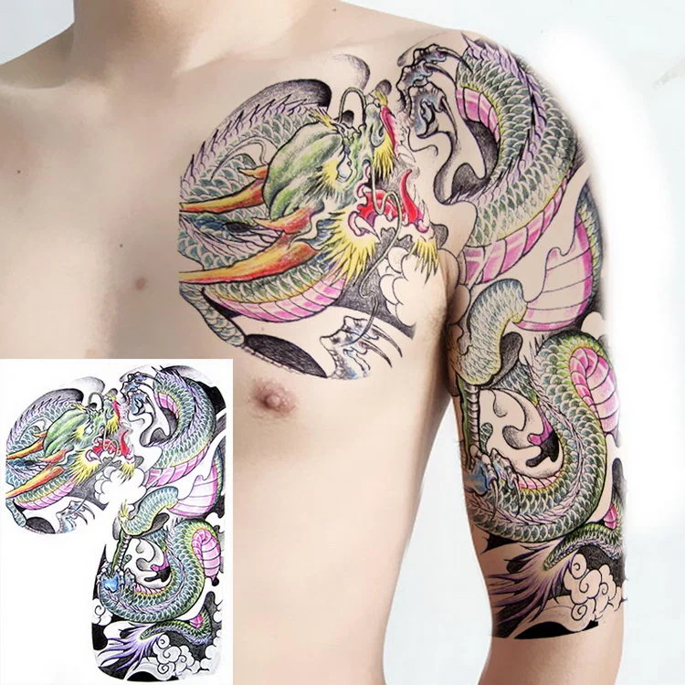 tatoos temporales for men shoulder tattoos dragon black large tattoo and body art sticker boys tattoo tribal designs mens decals