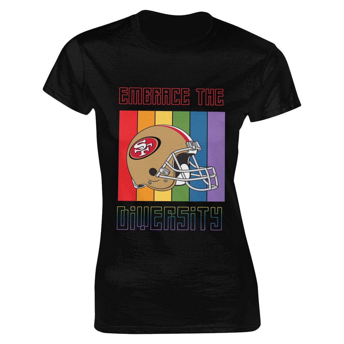 San Francisco 49ers Embrace The Diversity Women's Classic-Fit T-Shirt