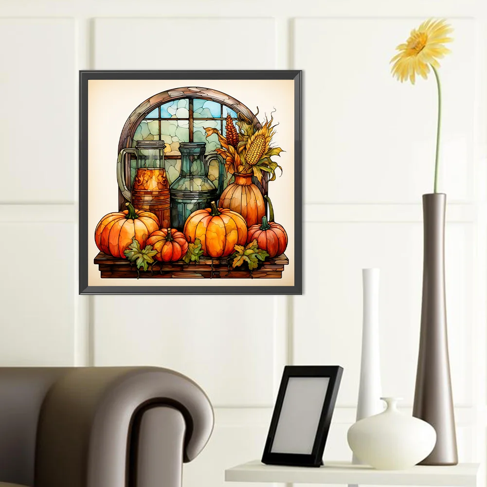 Diamond Painting - Full Round Drill - Pumpkin(Canvas|40*40cm)