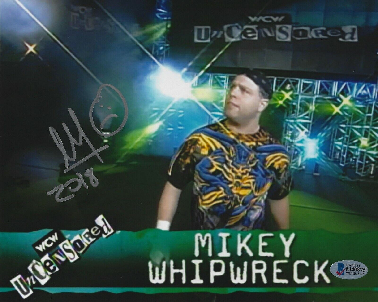 Mikey Whipwreck Signed 8x10 Photo Poster painting BAS Beckett COA WWE ECW WCW Wrestling Auto'd 3