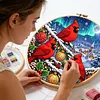 Aurora Cardinals DIY 11CT Stamped Cross Stitch Kit 40*40cm