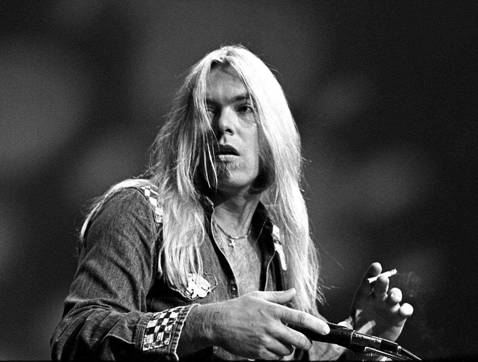 ?? Gregg Allman - 8x10 real Photo Poster painting - Allman Brothers Band ??