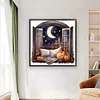 uk.everydayedeals (Limited Stock)Cross Stitch - 11ct Stamped - Paysages &agrave; l'ext&eacute;rieur de la fen&ecirc;tre d'automne (60*60cm)