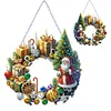 Double Sided Effect Christmas Special Shape Snowman Diamond Painting Hanging Pendant Decor Kit