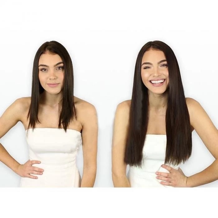 Straight Halo Hair Extensions Wigs-elleschic
