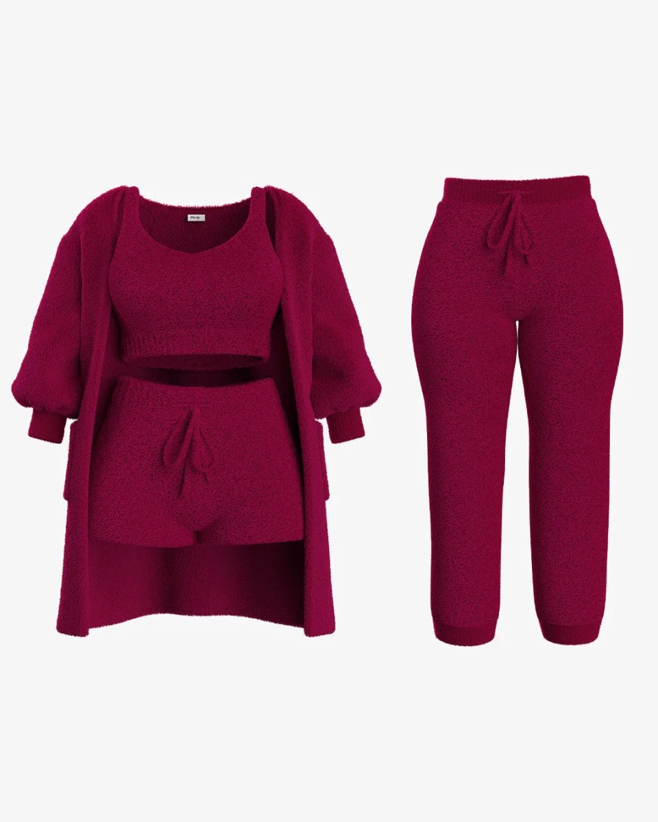 Pleshy Cozy Knit Set-Black Friday Sale 50% off