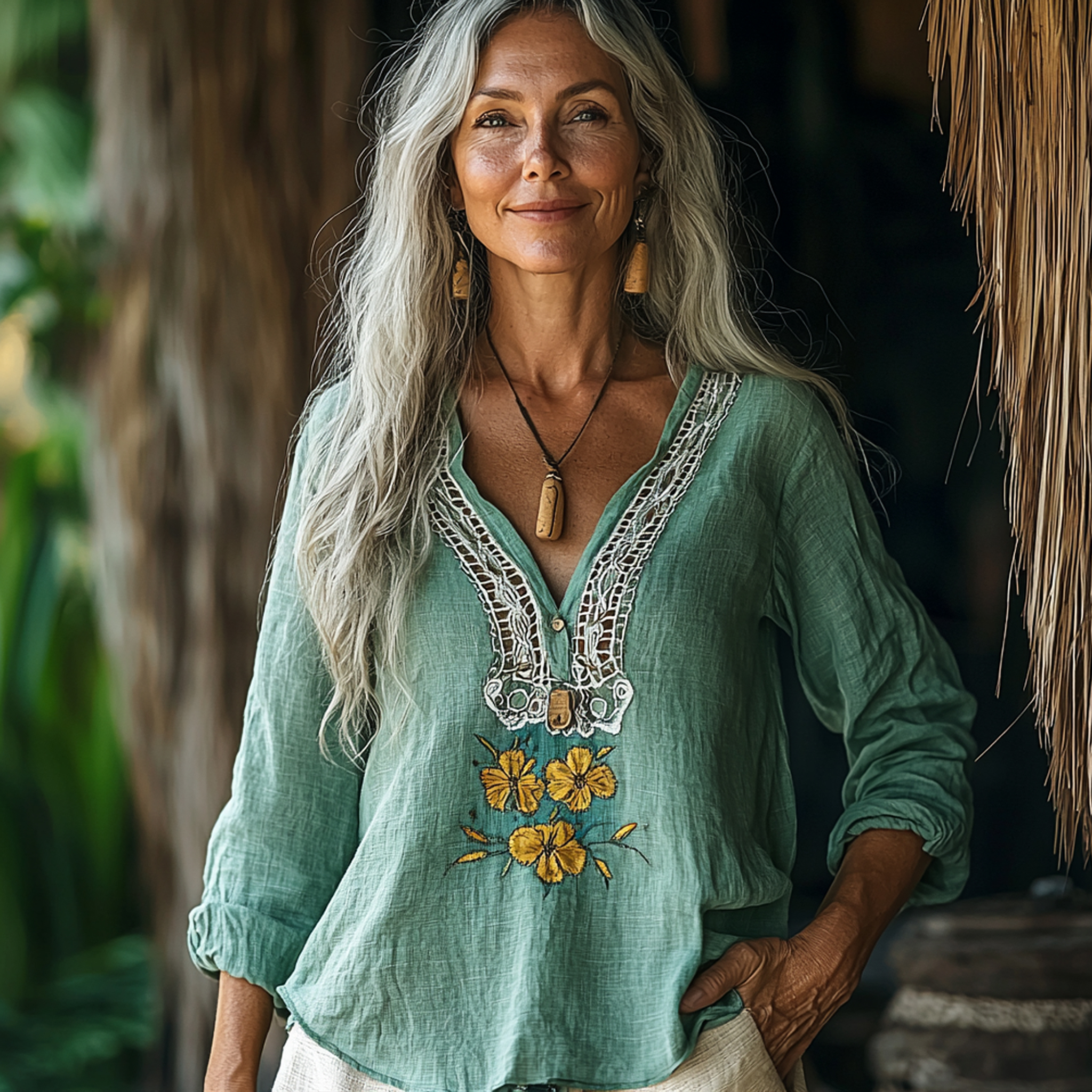 Women's Spring & Summer Bohemian Linen Shirt