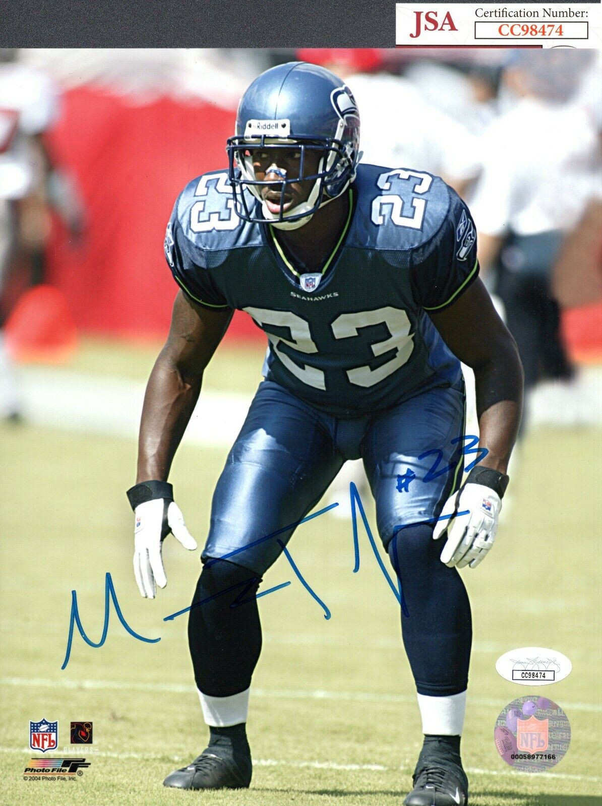 JSA Marcus Trufant Autographed Signed AUTO 8x10 Photo Poster painting Seattle Seahawks TRB 386