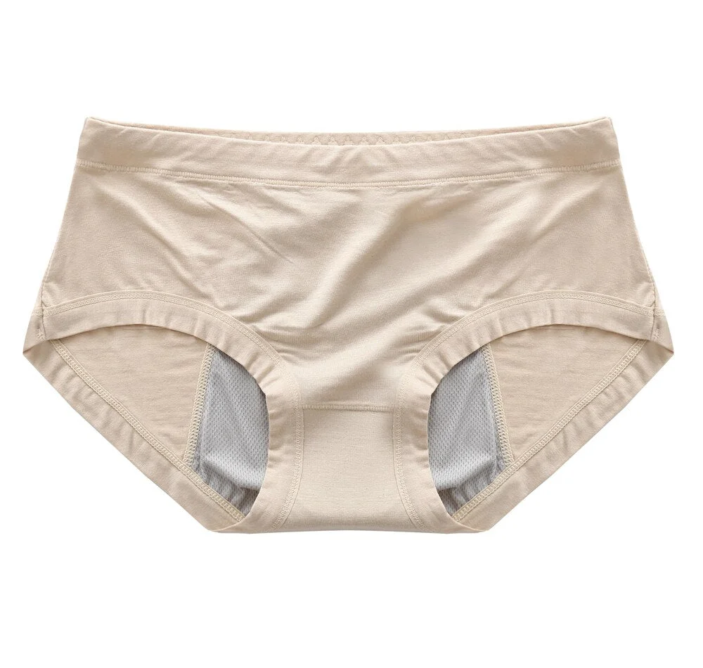 Women's Physiological Safety Pants Cotton Breathable Leak-proof Panties Girls Mid-waist Intimate Lingerie Breathable Briefs