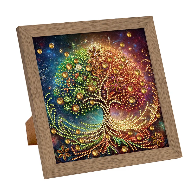 Christmas Tree 19.2*19.2cm (Canvas) Special Shaped Drill Diamond Painting gbfke