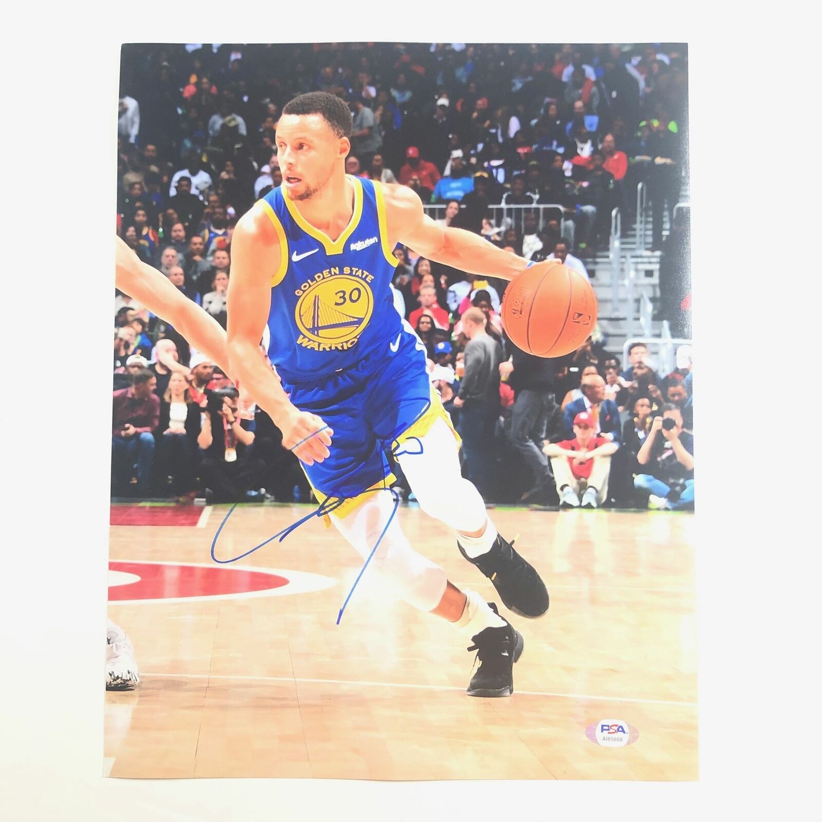 Stephen Curry signed 11x14 Photo Poster painting PSA/DNA Golden State Warriors Autographed