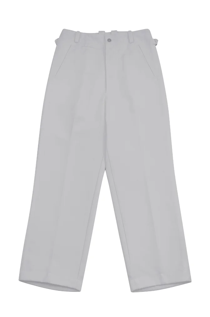   German Political Party Officer White Gabardine Straight Trousers German-Uniform