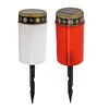 Solar Grave Lawn Light Energy Saving Flameless Electronic LED Candle Lamp