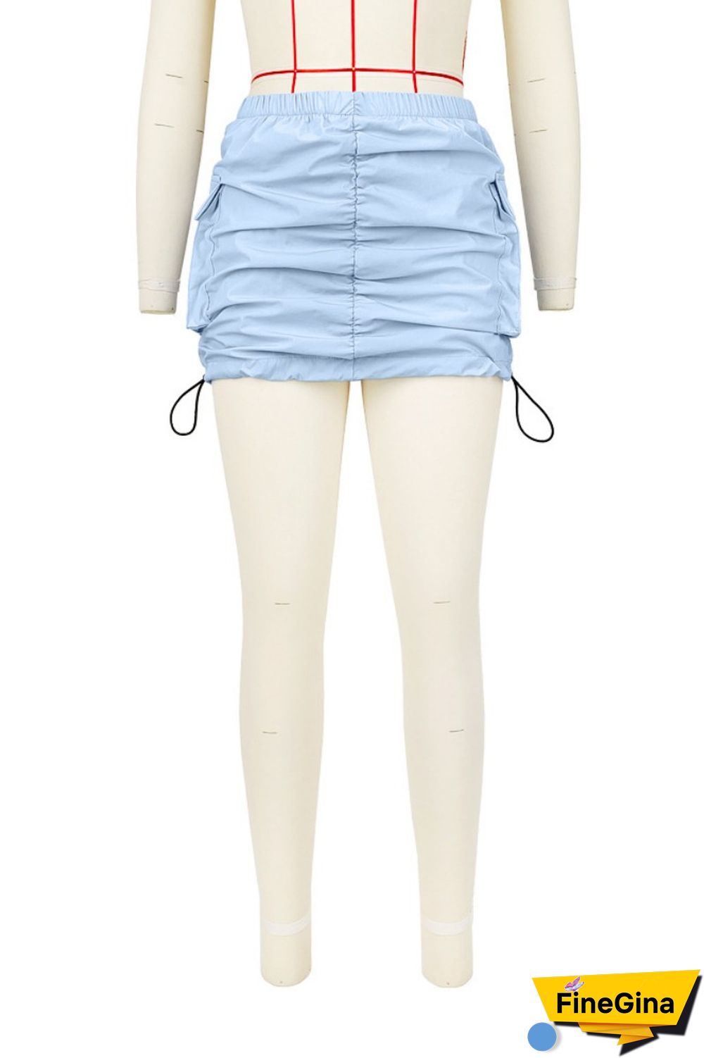 Black Casual Solid Basic Regular High Waist Conventional Solid Color Skirt