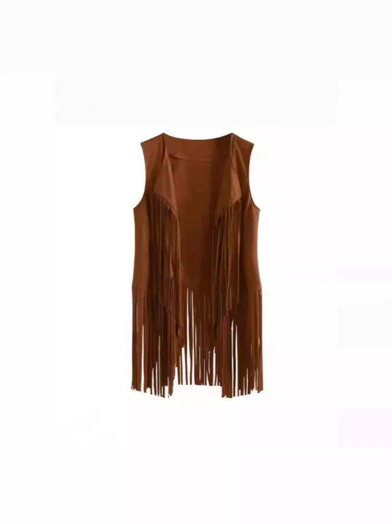 Athvotar Athvotar The Same Day, The New Tumaco Coat Lady Deer-Skinless Long Vest Open Shirt