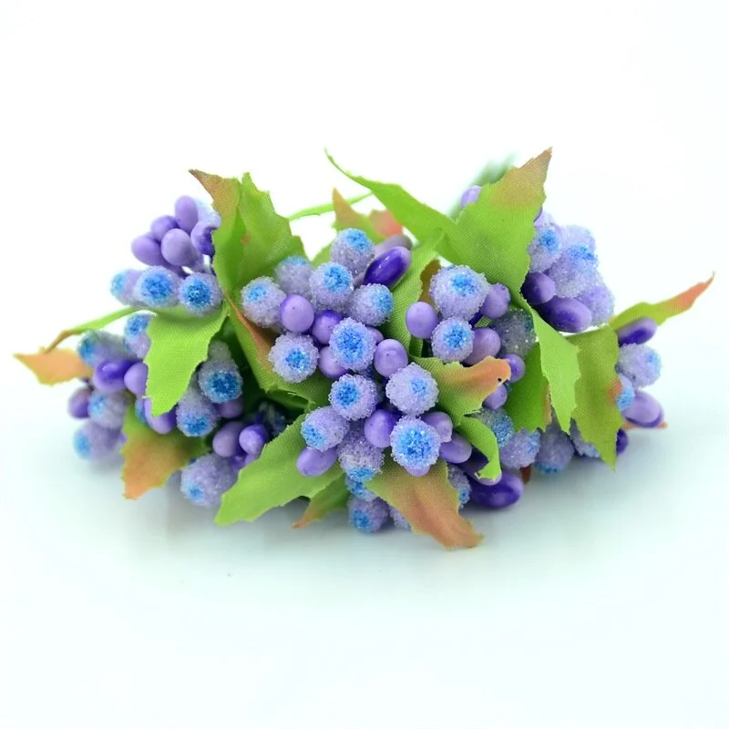 10PCS Mini Dichroic Glass Bud Stamen Artificial Flower Bouquet Wedding Box DIY Decoration Wedding Supplies Flower Accessories