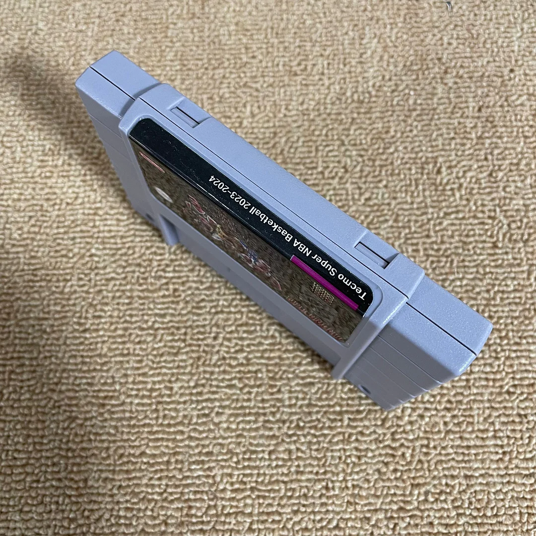 Tecmo Super NBA Basketball 2023-2024 SNES For Super Nintendo Entertainment System - 16 Bit US Version Game Cartridge