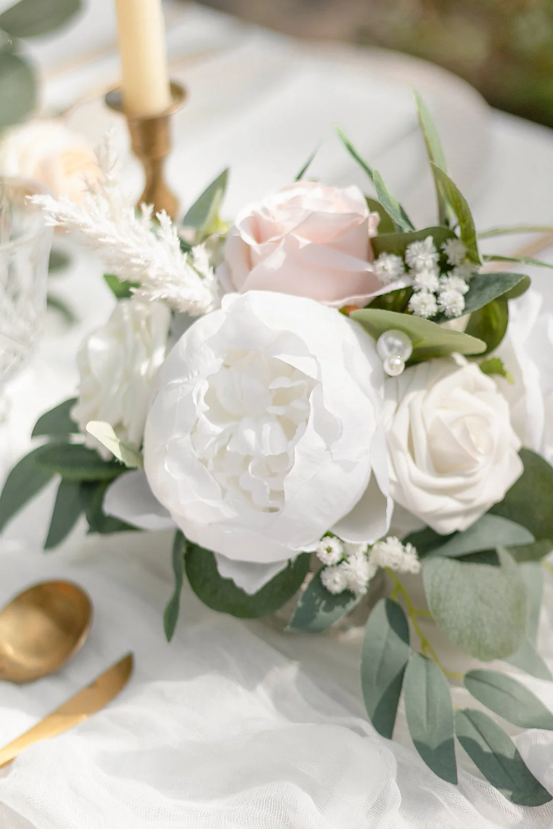 Natural Touch Peony Designer Flower Boxes