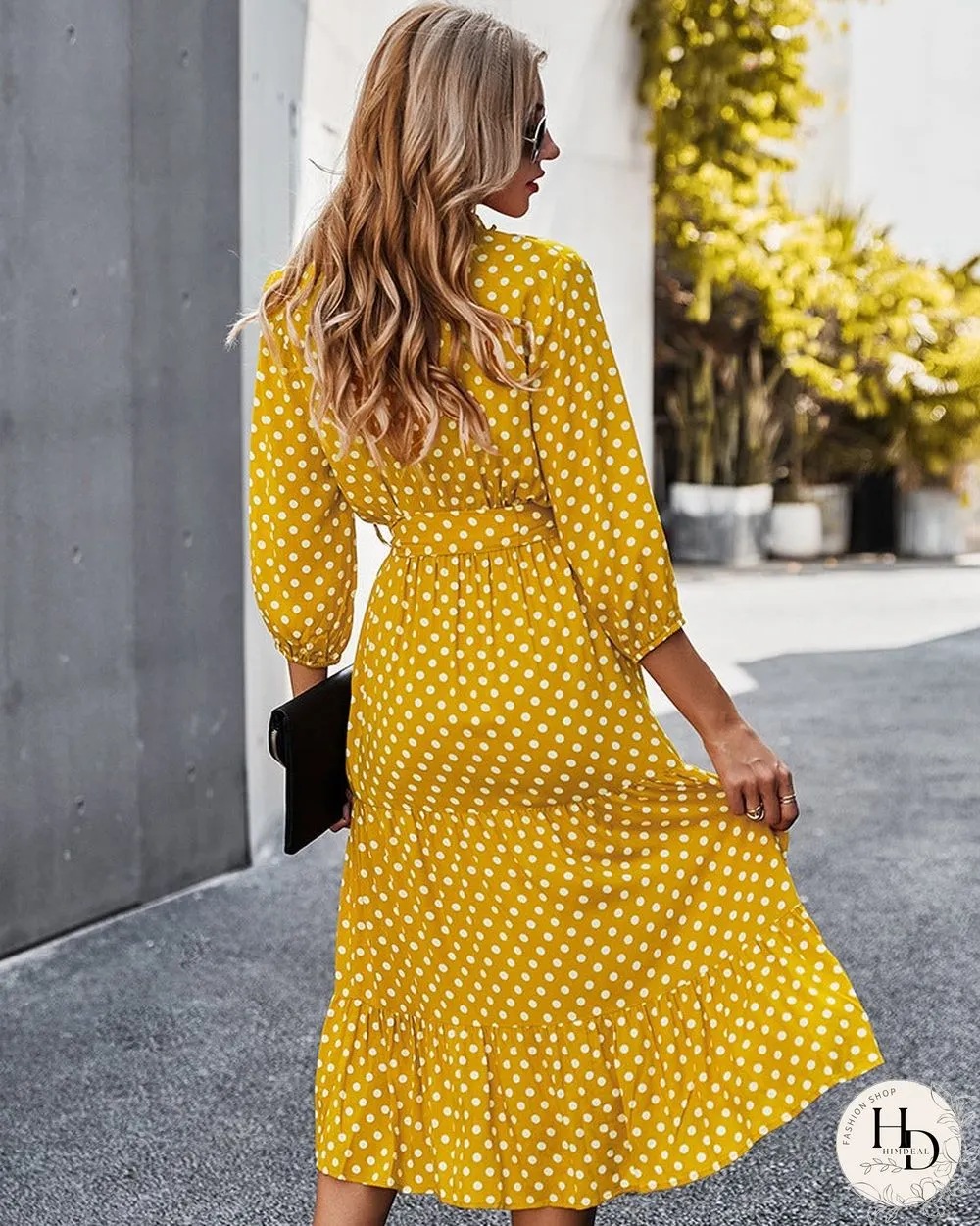Women's Spring and Summer Classic Polka Dot Print Dress Women