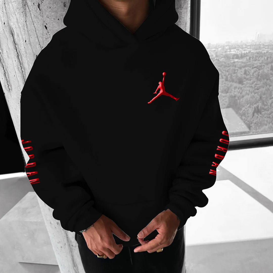 Unisex Basketball Game Stars Sports Fitness Printed Casual Autumn And Winter Oversized Hoodies